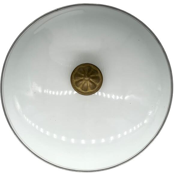 Tivoli Vintage Enamelware Cooking Stock Pot & Lid Solid Glossy White - Picture 4 of 14